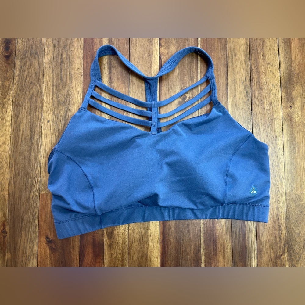 Prana Women's Blue Strappy Sports Bra